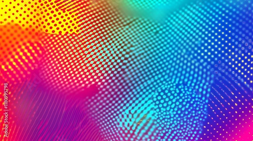 Wallpaper Mural Abstract Colorful Pattern With Vibrant Dots And Hues Torontodigital.ca