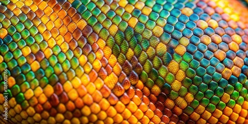 Exotic reptile skin texture with vibrant scales, texture, wildlife,  texture, wildlife, background, ecosystem photo