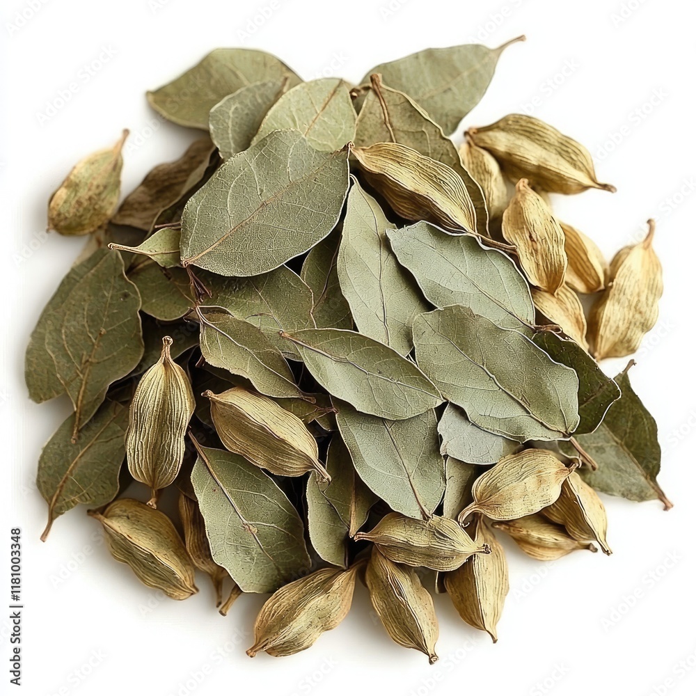 Dried Bay Leaves and Cardamom Pods: Aromatic Spices for Cooking and Flavor Dried Bay Leaves and Cardamom Pods: Aromatic Spices for Cooking and Flavor