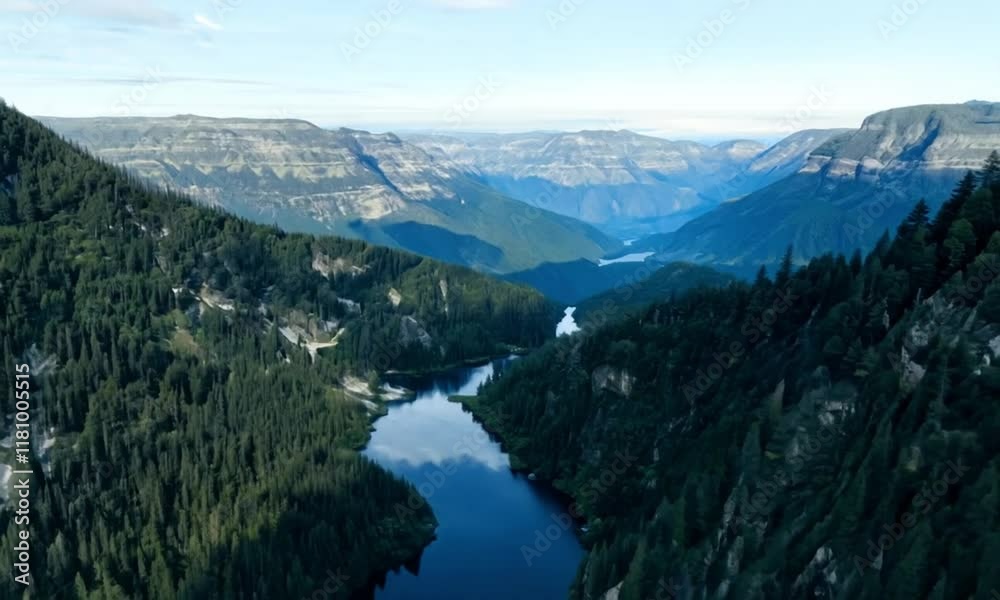 mountain landscape background with flying drone view mountain landscape background with flying drone view