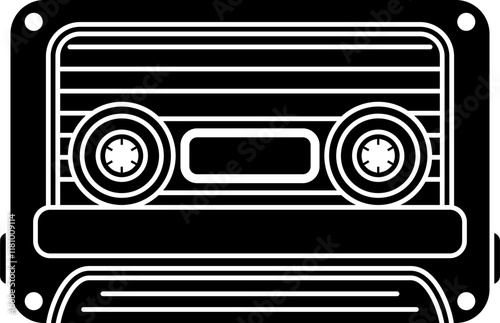 Cassette Tape Silhouette Icon