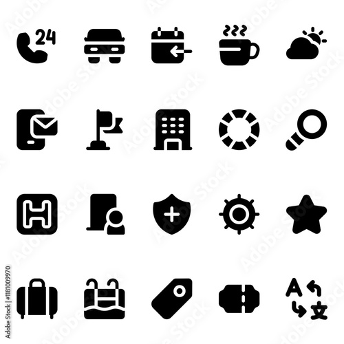 Traveling solid style, perfect for user interface projects 