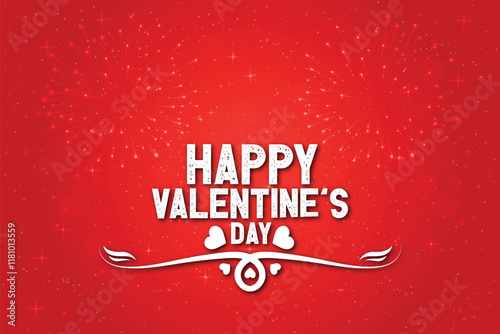 Happy Valentine's Day illustration Romantic silhouette design of a loving couple
