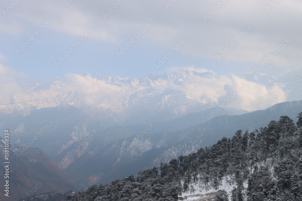 Fototapeta premium mountains in the snow