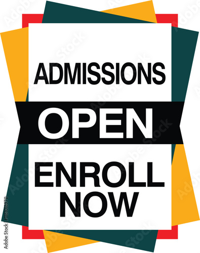 admission open banner social media post template school college university	