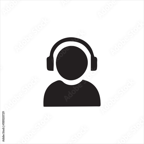 person with headphones and microphone