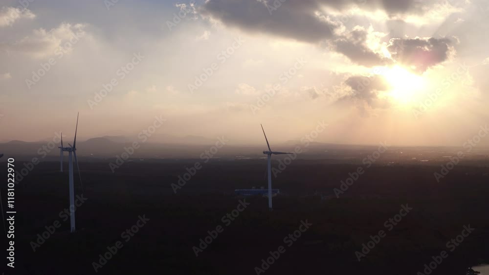 Many wind power facilities are actively operating in Korea's mountain ranges. Many wind power facilities are actively operating in Korea's mountain ranges.