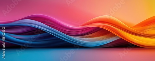 Watercolor abstract background idea. Colorful waves of flowing abstract patterns create a vibrant and dynamic visual experience.