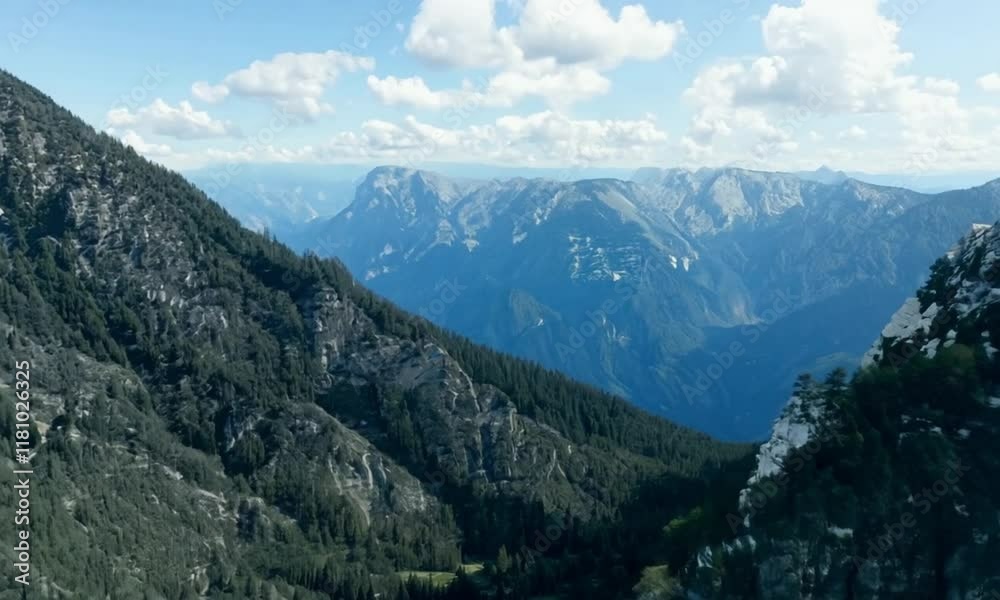 mountain landscape background with flying drone view mountain landscape background with flying drone view