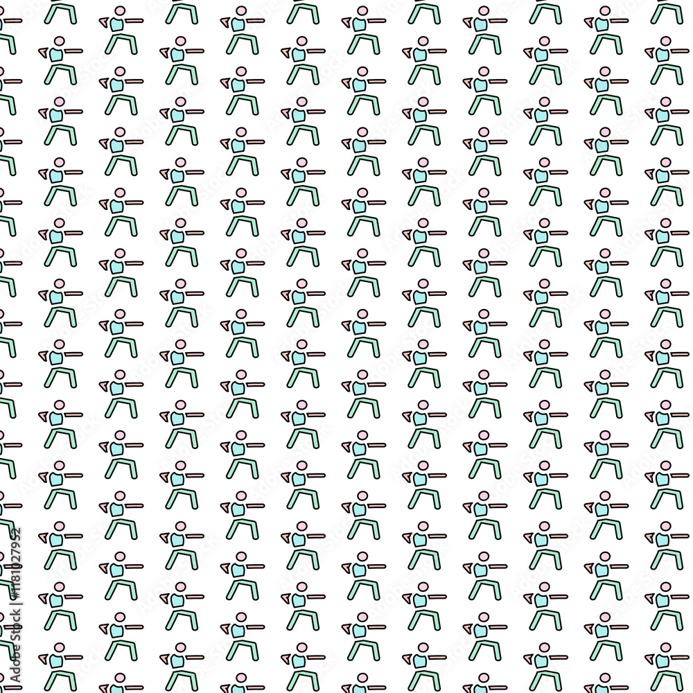Marathon icon pattern design for social media template banner background.