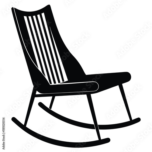 Rocking Chairs illustration vector file