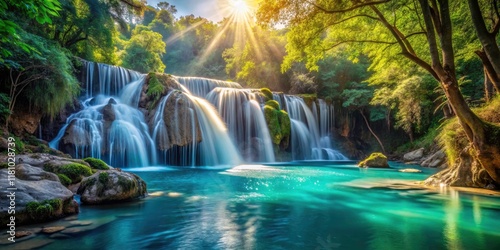 Antigorio Valley Waterfall Paradise: Turquoise Waters Long Exposure Photography