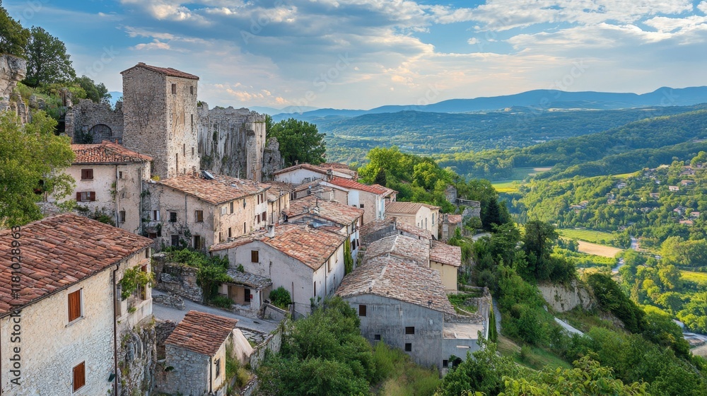 Picturesque Hilltop Village with Stunning Views Picturesque Hilltop Village with Stunning Views