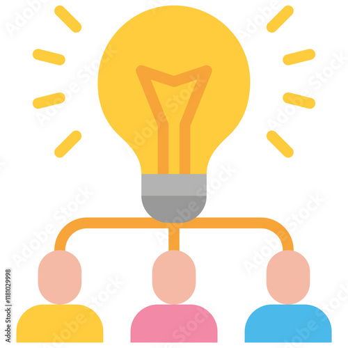 brainstorm flat icon