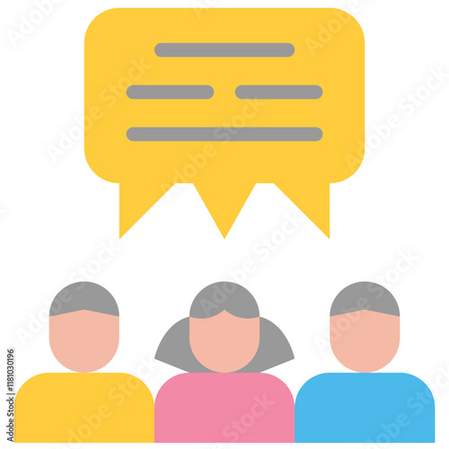 meeting flat icon