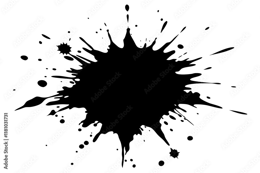 paint splash silhouette vector paint splash silhouette vector