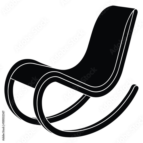 Rocking Chairs illustration vector file