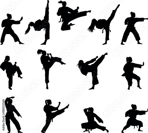 Elegant and Powerful, Women’s Martial Arts Silhouettes.