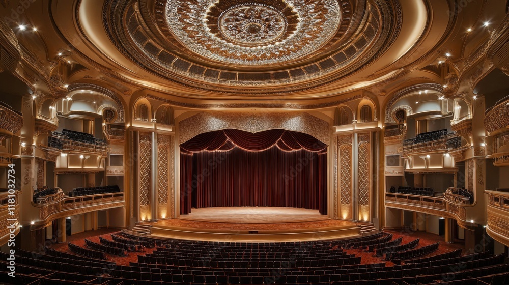 Obraz premium Opulent Grand Theater Interior Design