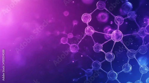 Captivating Scientific Banner Depicting Molecular Structure
