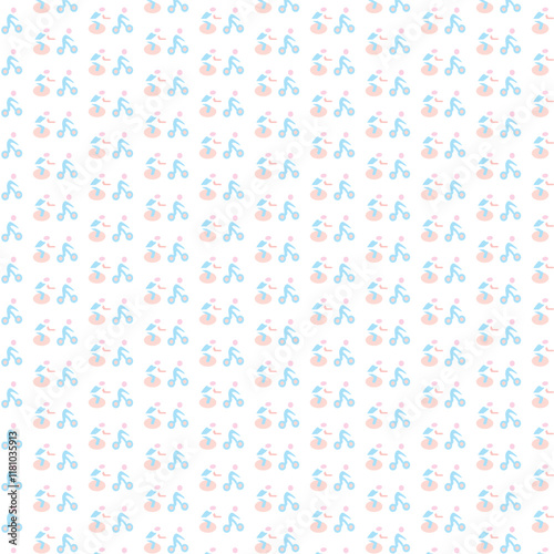 Marathon icon pattern design for social media template