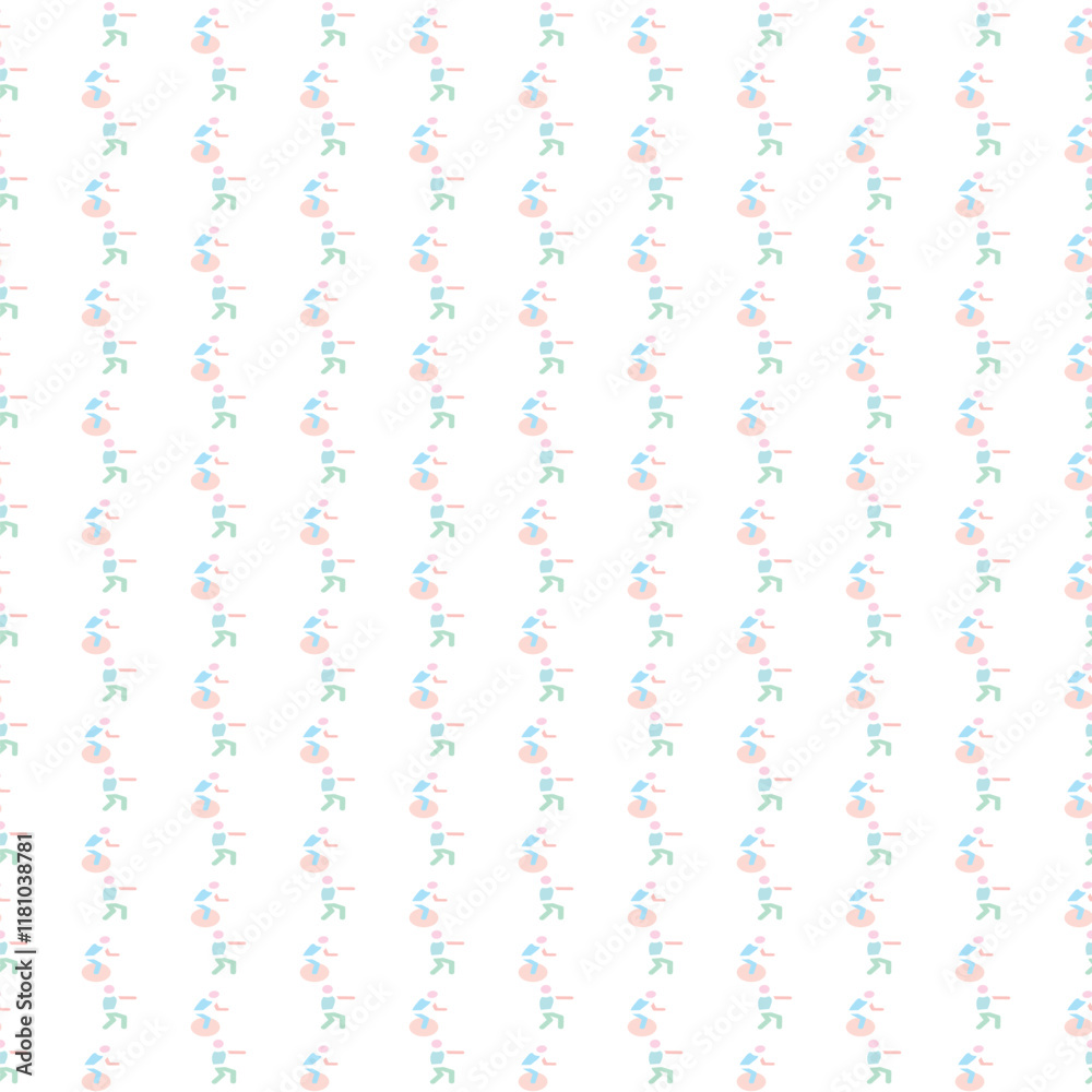 Marathon icon pattern design for social media template Marathon icon pattern design for social media template