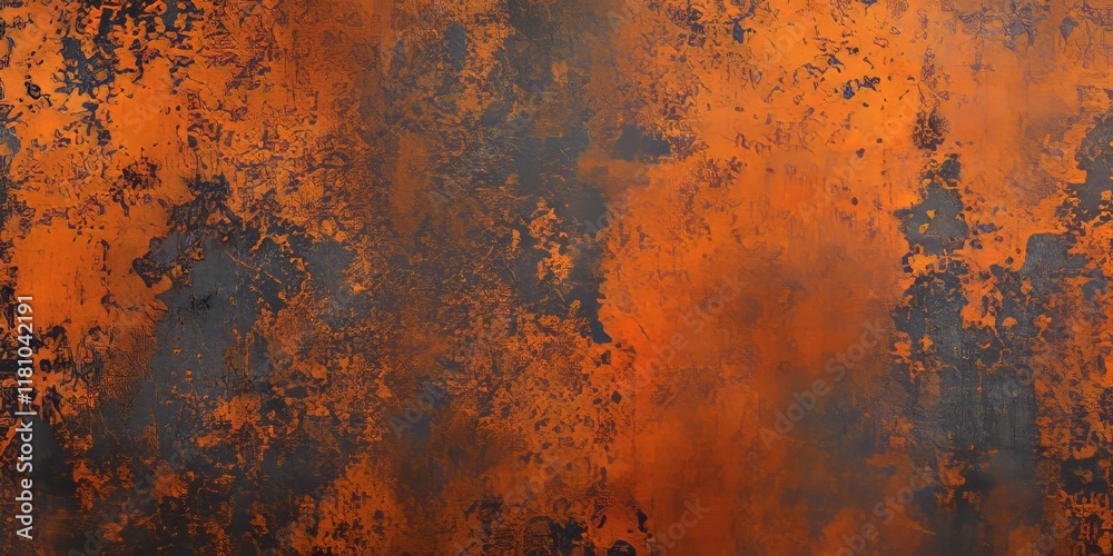 Textured old metal surface featuring a layered orange rust. This captivating texture of orange rust makes for an ideal banner or wallpaper, providing unique interior design background options. Textured old metal surface featuring a layered orange rust. This captivating texture of orange rust makes for an ideal banner or wallpaper, providing unique interior design background options.