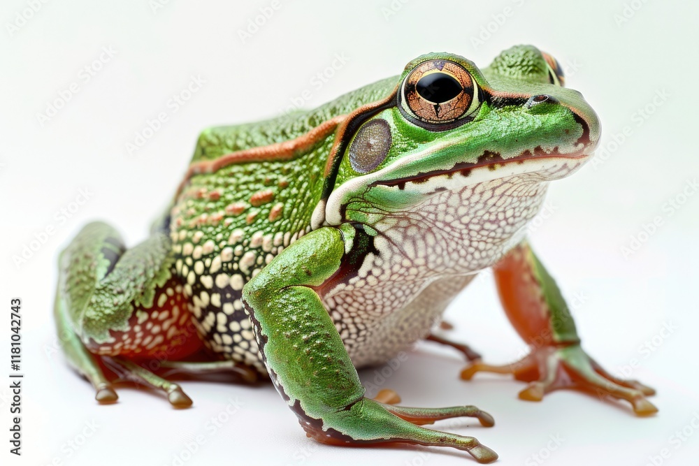 Ultra Hd Visual of Frog Isolated on a White Background Ultra Hd Visual of Frog Isolated on a White Background