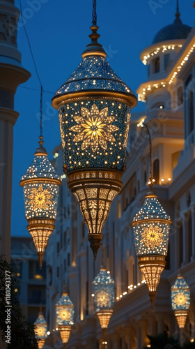 A Festive Street Scene Duri...