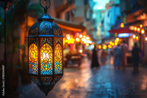 Colorful Lanterns Glowing I...