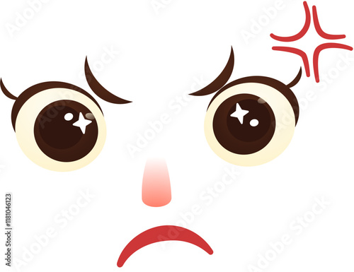 Angry expressions characterized 