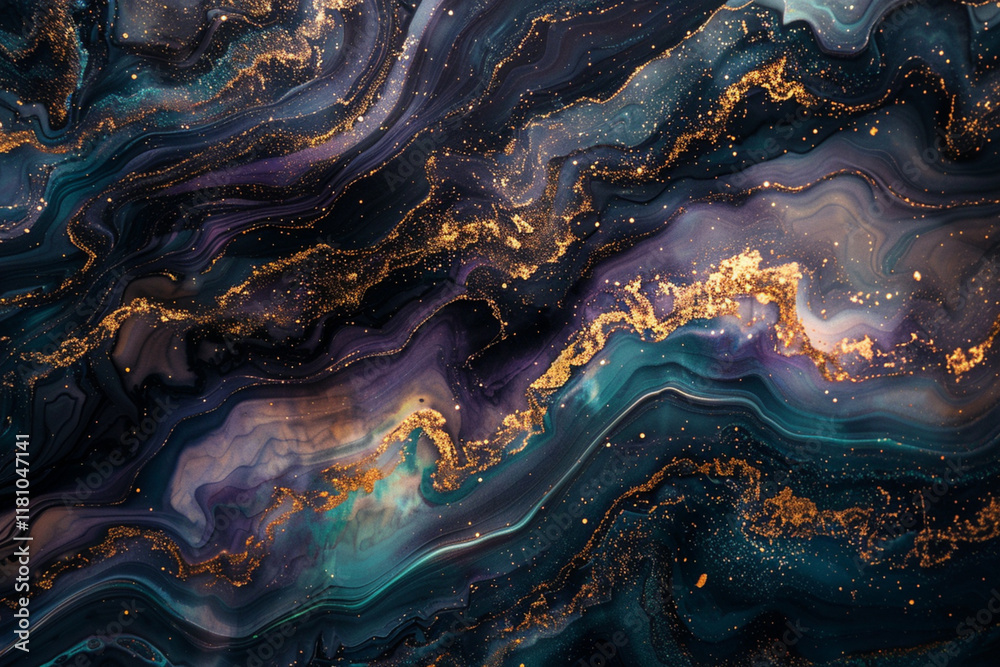 Cosmic Gradient Background with Deep Black and Vibrant Hues : Generative AI Cosmic Gradient Background with Deep Black and Vibrant Hues : Generative AI