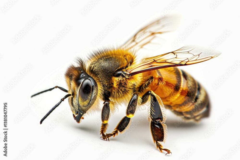 Ultra Hd Picture of Honey Bee Isolated on Transparent Background Ultra Hd Picture of Honey Bee Isolated on Transparent Background