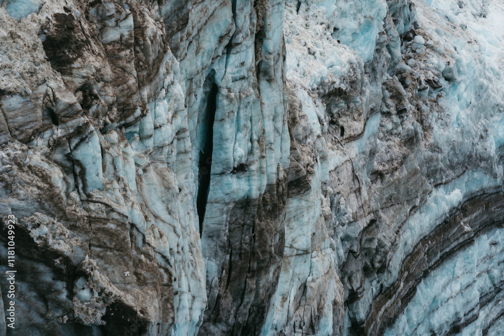Scenic views of a glacier in Glacier Bay National Park in southeast Alaska Scenic views of a glacier in Glacier Bay National Park in southeast Alaska