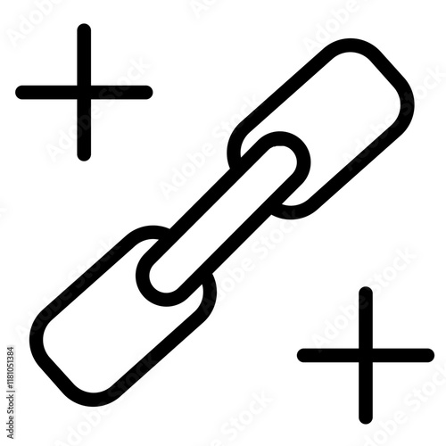 Linkage Plus Seo Line Icon