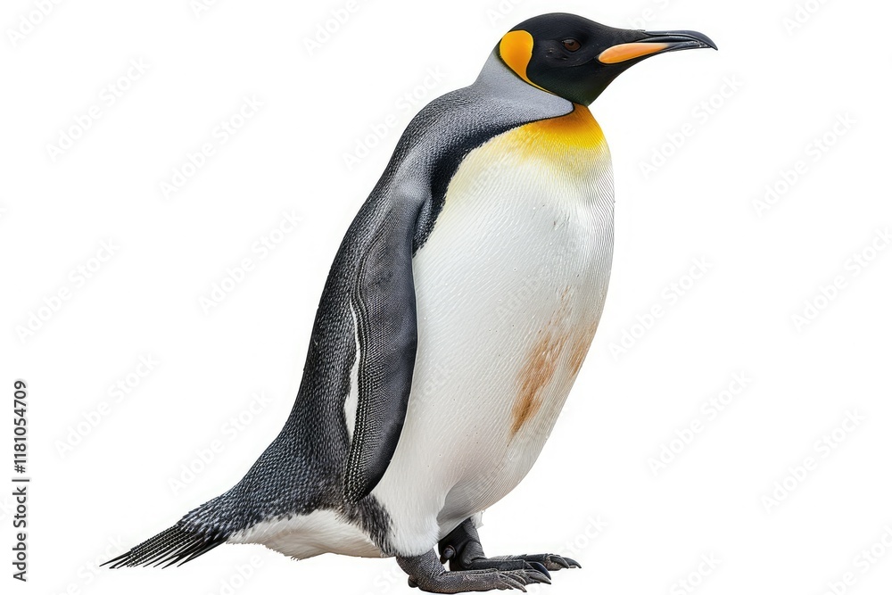 Fototapeta premium Detailed Image of Penguin Isolated on Transparent Background
