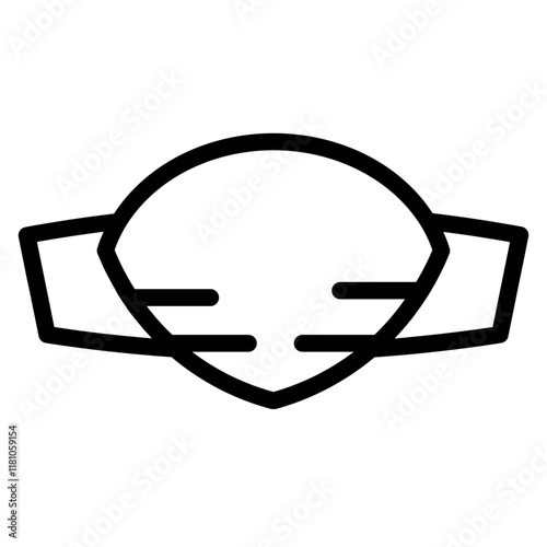 Medical Virus Face Mask Line Icon