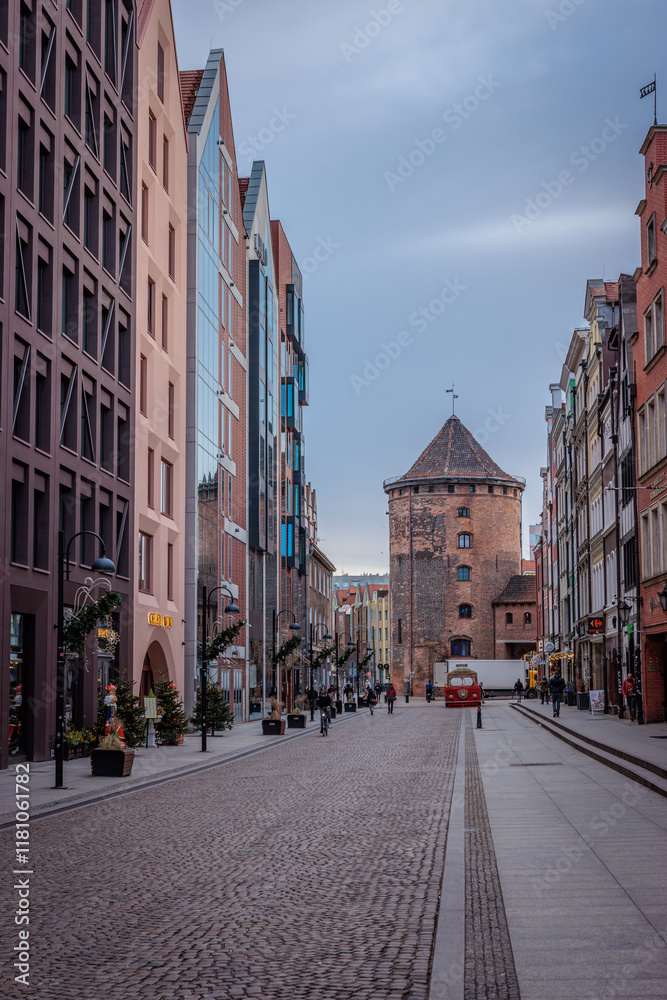 Obraz premium Gdansk, Poland - December 21 2024 