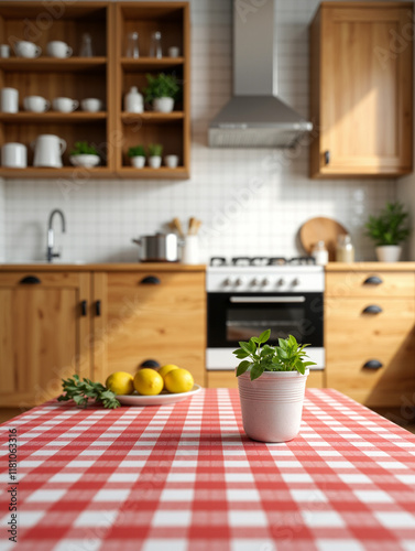 Wallpaper Mural Kitchen Background with Tablecloth: Cozy and Homely Atmosphere
 Torontodigital.ca