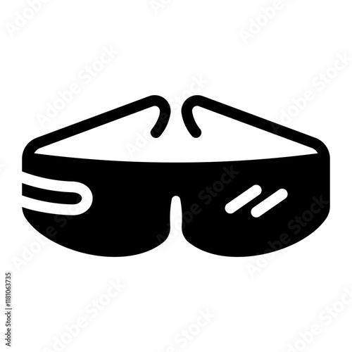 3d glasses Solid icon