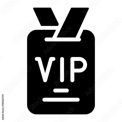 vip pass Solid icon