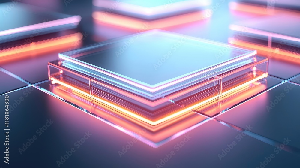 Floor abstract background idea. Futuristic glowing geometric shapes in a digital space, ideal for tech backgrounds. Floor abstract background idea. Futuristic glowing geometric shapes in a digital space, ideal for tech backgrounds.