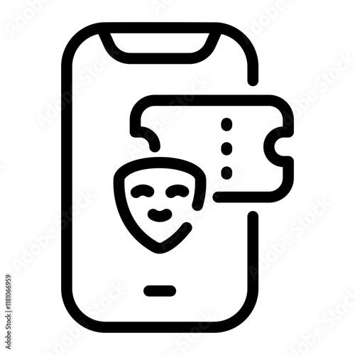 online tickets Line Icon