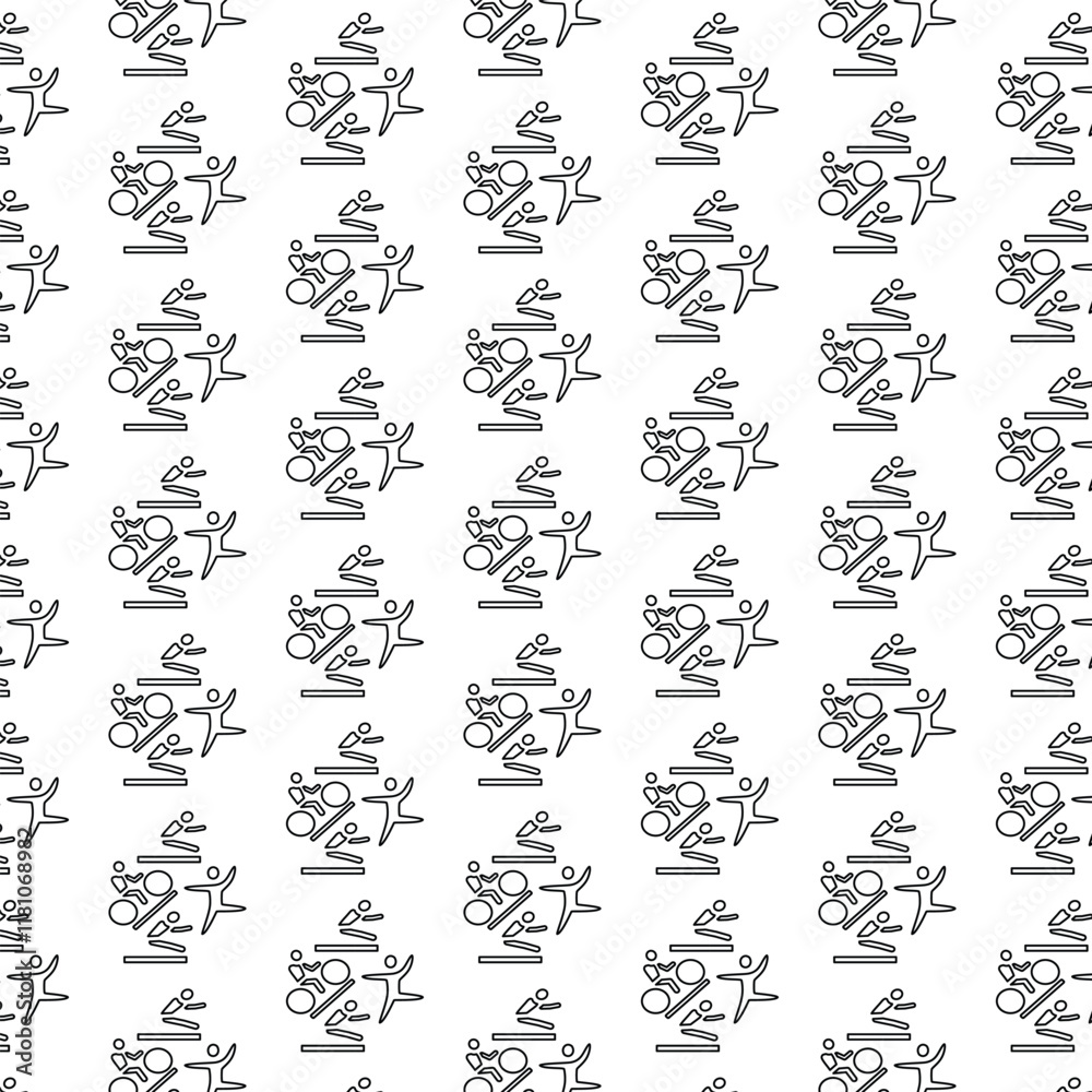 Marathon Icon Pattern Design For Social Media Template Background Marathon Icon Pattern Design For Social Media Template Background