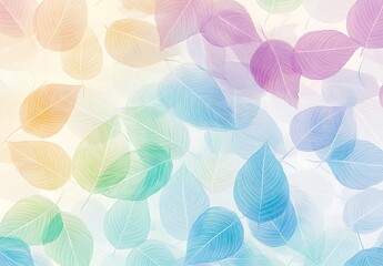 Store enrouleur  Colorful summer background with vibrant, pastel colors and transparent leaf veins  © Tanish