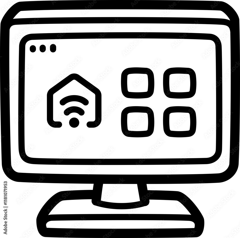 Dashboard doodle vector icon and illustration Dashboard doodle vector icon and illustration