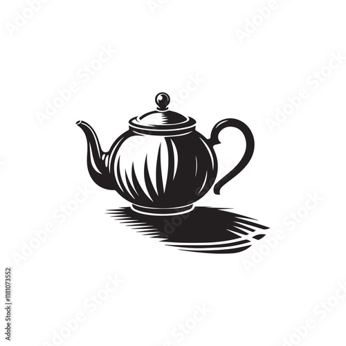 Teapot silhouette icon vector symbol design illustration