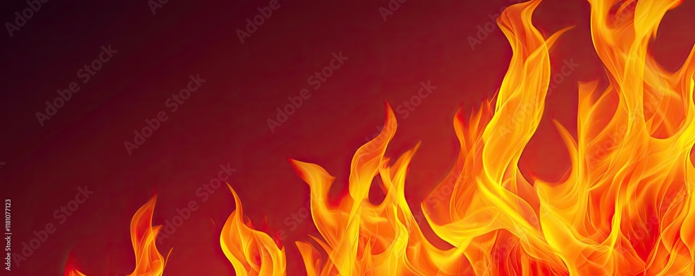 Fire abstract background idea. Vibrant flames dancing against a dark background, creating a mesmerizing fiery display. Fire abstract background idea. Vibrant flames dancing against a dark background, creating a mesmerizing fiery display.