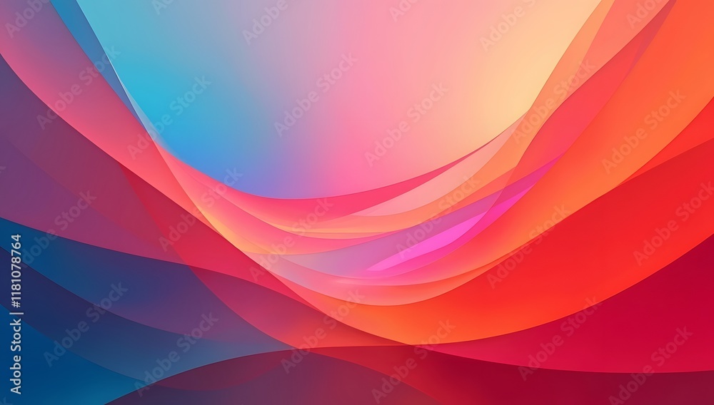 Colorful Gradient Waves With a Flowing Abstract Pattern: Background Colorful Gradient Waves With a Flowing Abstract Pattern: Background