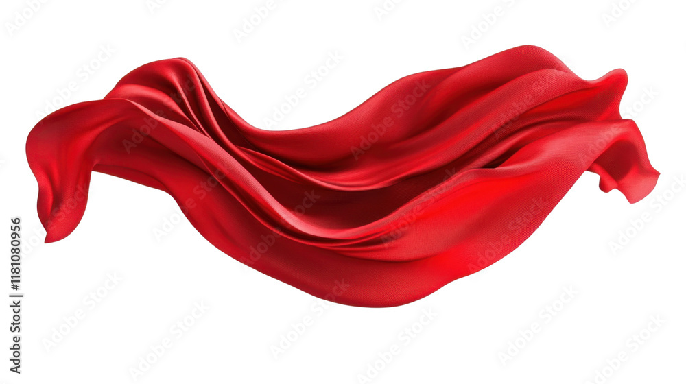 Flowing fabric moving gracefully in the air transparent background Flowing fabric moving gracefully in the air transparent background
